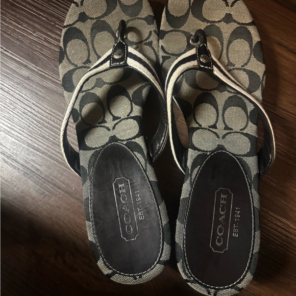 Coach wedge flip flops - Picture 2 of 10